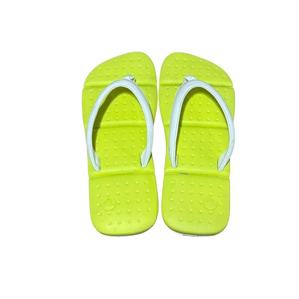 Crocs Captiva Flip Flop Sandals Yellow & White Women's Size‎ 7